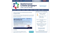 Desktop Screenshot of borehamwoodshul.org